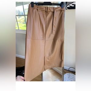 Marc New York Andrew Marc Skirt. Original $65.00 Tan Color Faux leather